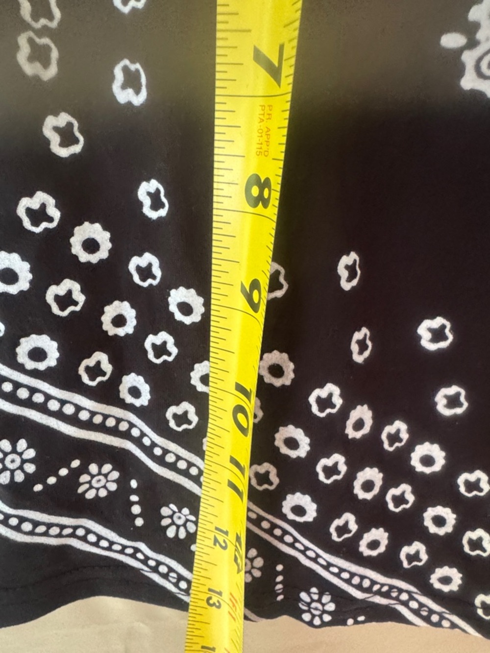 OPPAI Black Bandana Print Mini Skirt - Picture 5 of 5